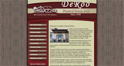 Desktop Screenshot of deroofuneralhome.com