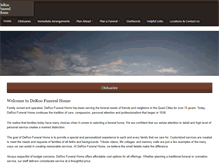 Tablet Screenshot of deroofuneralhome.com